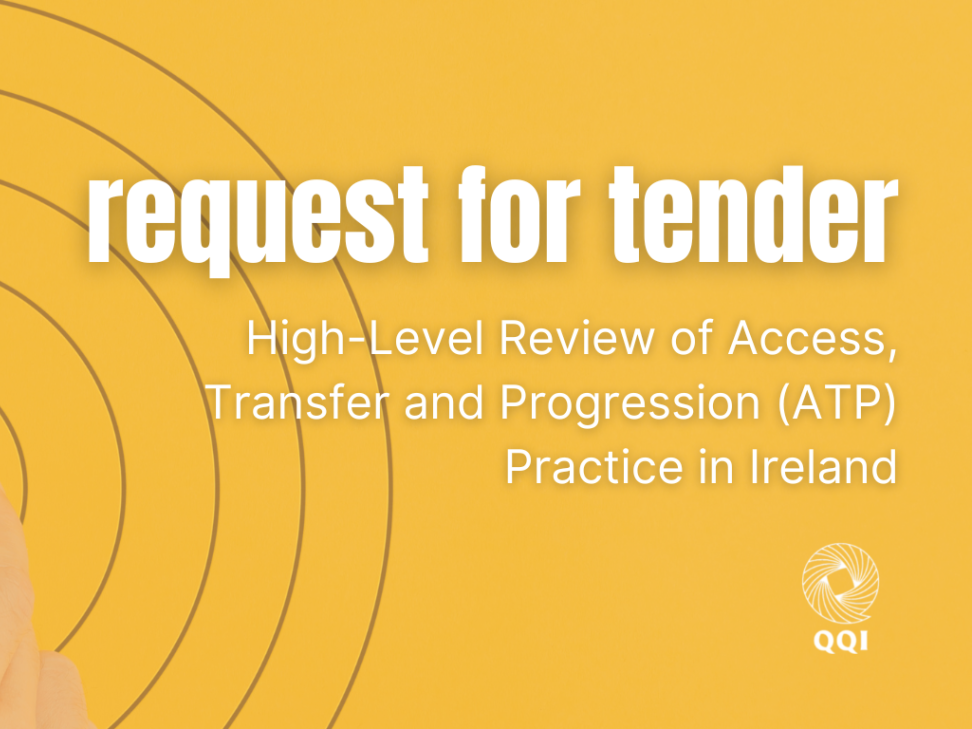 QQI issue RFT for High Level Review of Access, Transfer & Progression